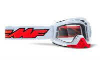 100% Маска кросс FMF Powerbomb Rocket White - прозрачная линза в Москве