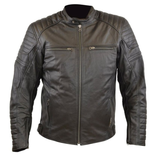 MCP Мотокуртка мужская кожаная Sunday черный в Москве
